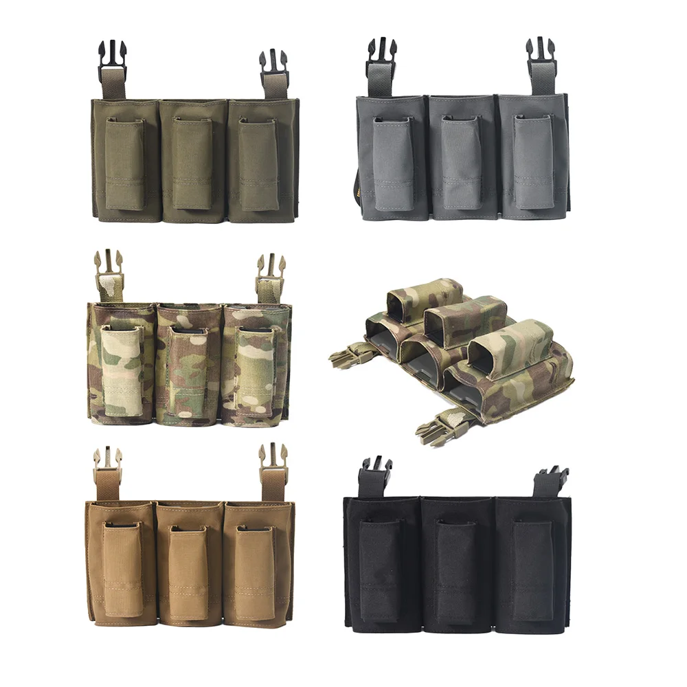 Bolsa de inserción de Panel frontal de 5,56 y 9MM, chaleco táctico LV119 FSCK AVS, soporte de ataque de seis Unión, bolsa de repuesto para revistas - imagen 2