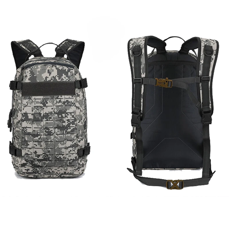 Mochila táctica Molle de 20L, mochila militar del ejército, bolso de hombro, mochila de caza camuflada, mochila de viaje para ciclismo - imagen 3