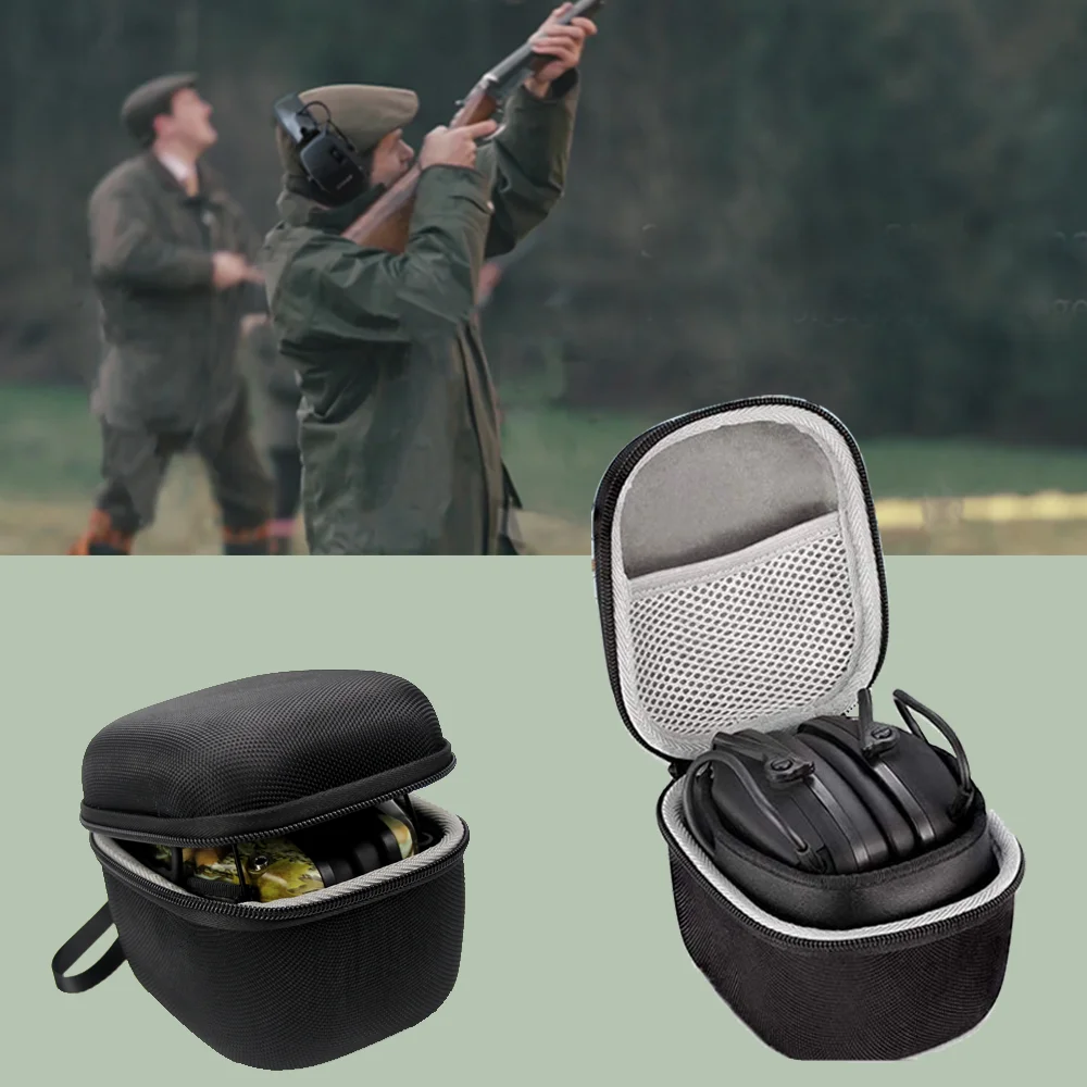 ZOHAN-estuche de almacenamiento para auriculares, protección auditiva para tiro, caza, antipolvo, impermeable, bolsa de viaje - imagen 2
