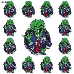 Parche termoadhesivo bordado Alien Hippie Prajna – Táctico militar