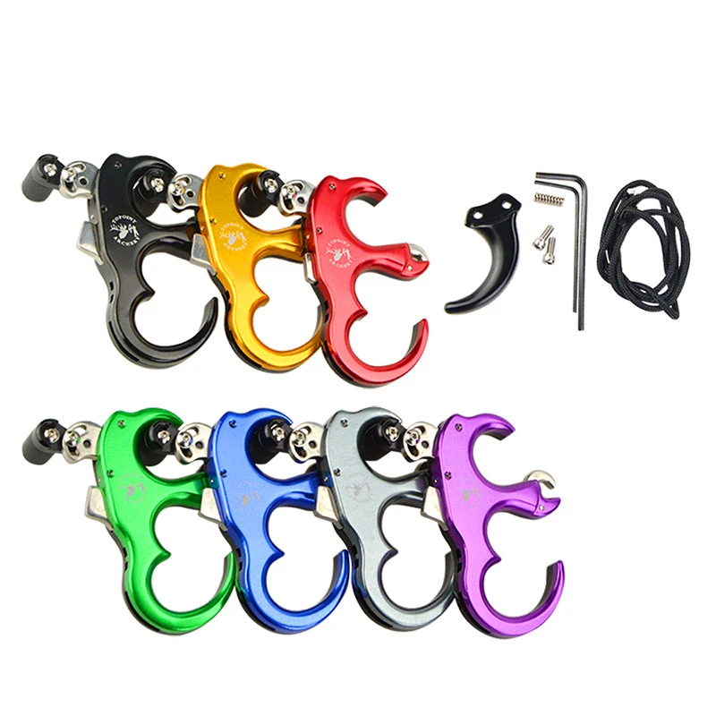 Empuñadura de liberación de arco, reemplazo de pinza de 3/4 dedos, versión automática, tiro con arco compuesto, Ayuda de liberación - imagen 3