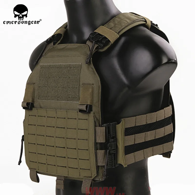Emersongear Chaleco Táctico Portaplacas Laser MOLLE Liberación Rápida Caza - imagen 2