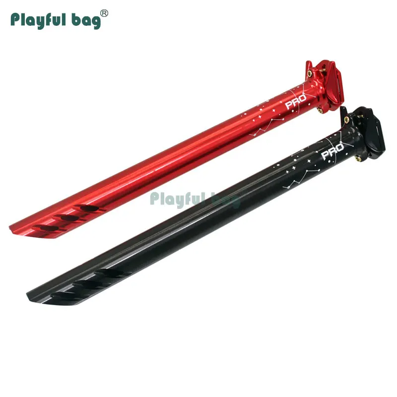 Bolsa juguetón tubo de asiento de bicicleta ligero tubo de asiento de bicicleta de montaña CNC aleación de aluminio varilla colorida 27,2mm 30,8mm 31,6mm FA04 - imagen 2
