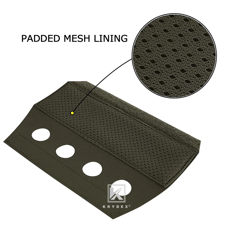 KRYDEX RANGER-hombreras de corte láser, cubierta de correa para JPC LBT, portador de pecho, bolsa de cabestrillo, 2 unids/par, color verde - imagen 5