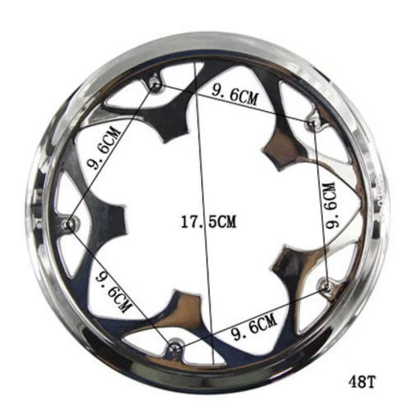 Protector de cadena para bielas de bicicleta, Piñón, 48T - imagen 2