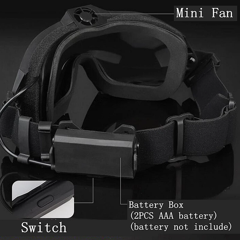 Gafas tácticas antiniebla para caza, senderismo, escalada, ciclismo, gafas CS - imagen 4