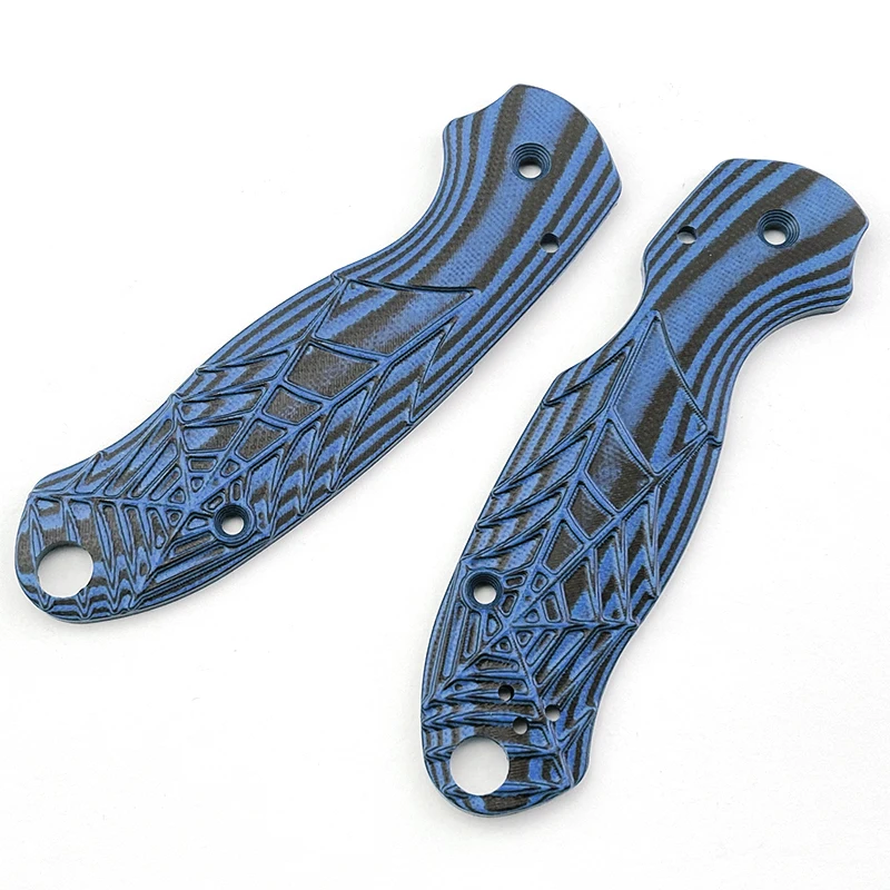 1 par de diseño de telaraña G10, empuñaduras de mango de cuchillo Para araña 3 C223, Material de parche de cuchillo plegable, accesorios de bricolaje - imagen 4