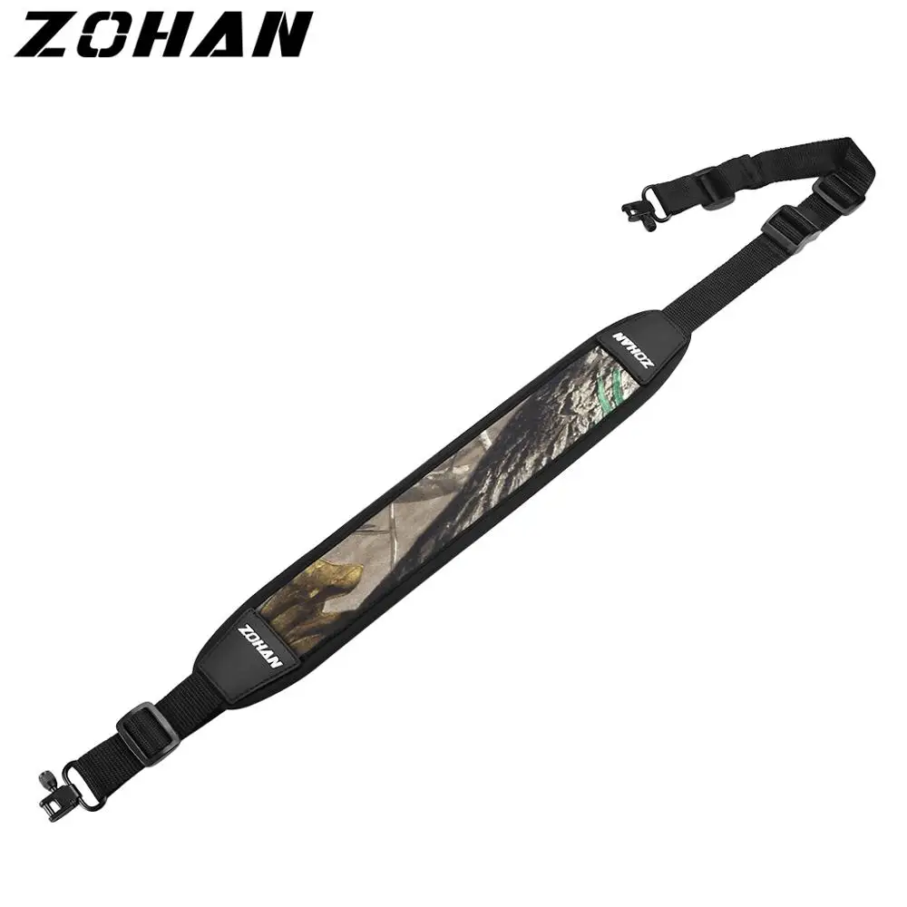 ZOHAN-cabestrillo de 2 puntos para Rifle de pistola, correa ajustable con relleno giratorio para tirachinas, accesorios para escopeta de caza - imagen 2