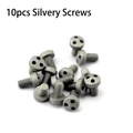 10pcs silvery screws