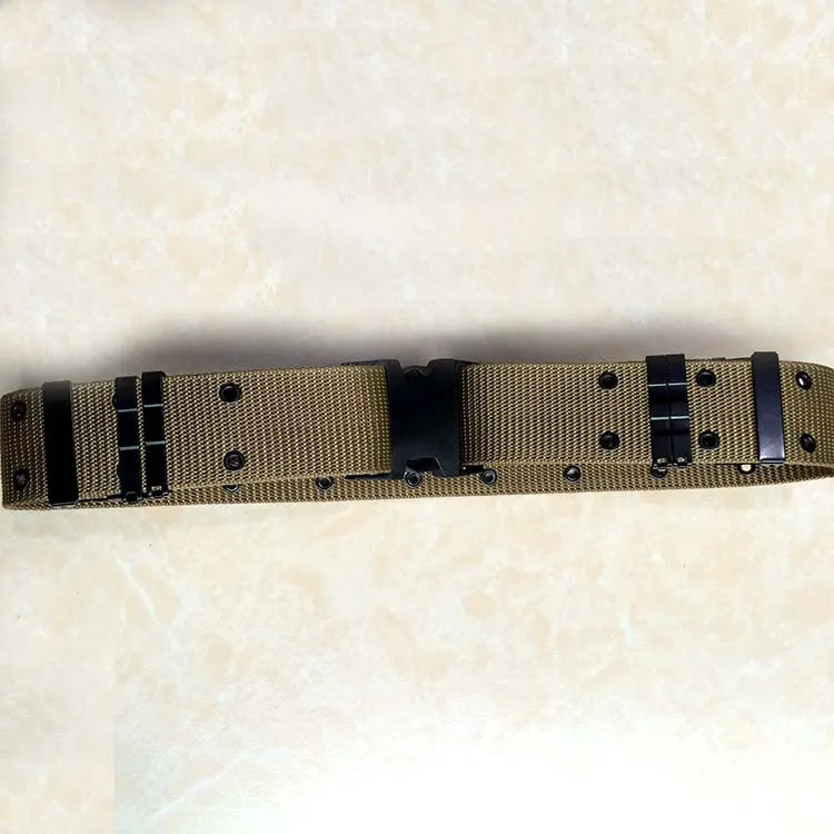 MOLLE cinturón multifuncional de nailon trenzado para exteriores, cinturón táctico de seguridad de combate, cinturón exterior BDU - imagen 5