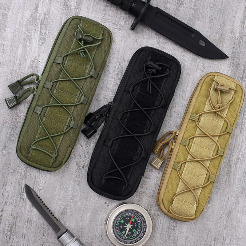 Bolsas para cuchillos tácticos VULPO Molle, bolsa de cintura pequeña EDC, herramientas de caza, cuchillo al aire libre, bolsa de almacenamiento para linterna - imagen 2