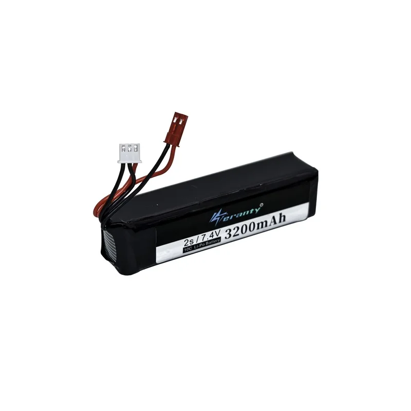 1-3 uds 7,4 V 3200MAH batería recargable para transmisor Frsky Taranis X9D Plus 7,4 V Lipo batería accesorios de juguete - imagen 3