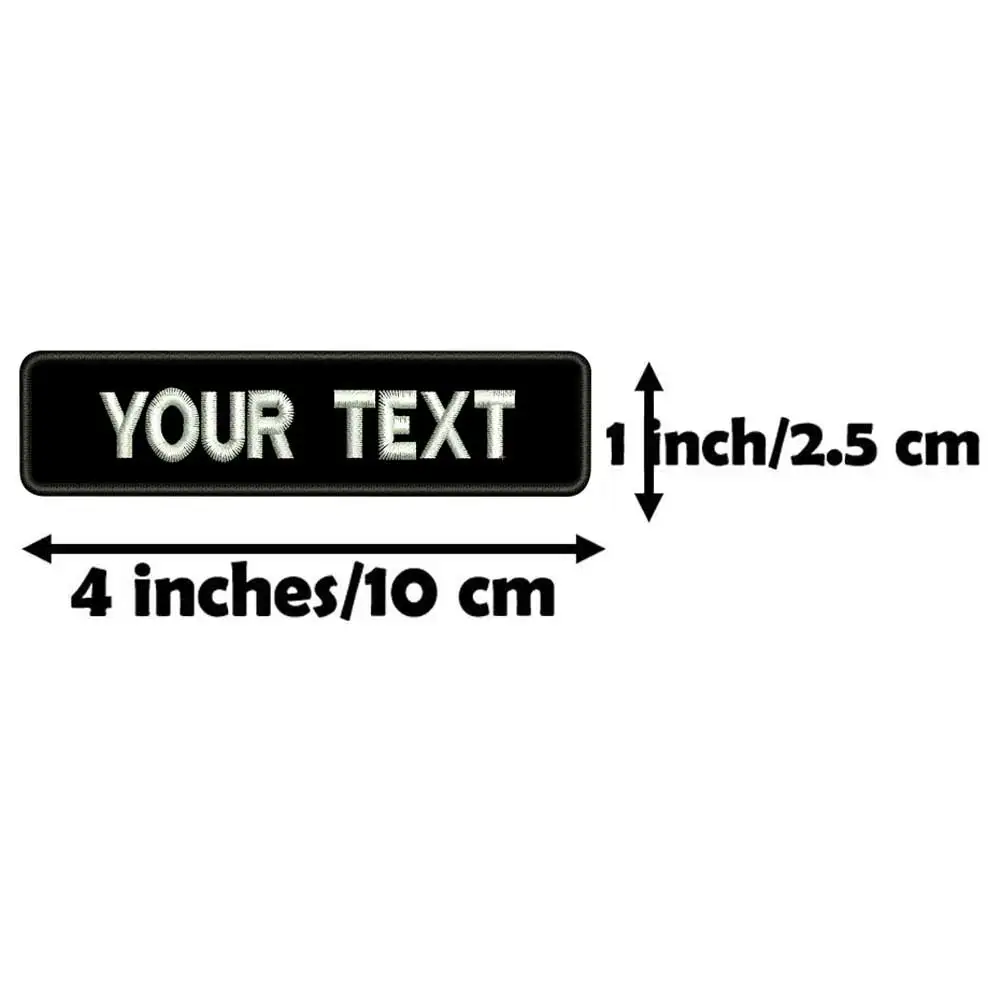 Etiquetas de nombres personalizadas, insignia de identificación de número de sangre del ejército, parche Punk Rock bordado, respaldo de gancho para planchar - imagen 2