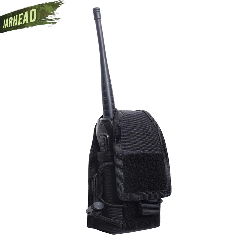 Bolsa de nailon para Walkie Talkie, accesorio táctico con colgante militar MOLLE, 1000D, para Radio, cargador Mag - imagen 5