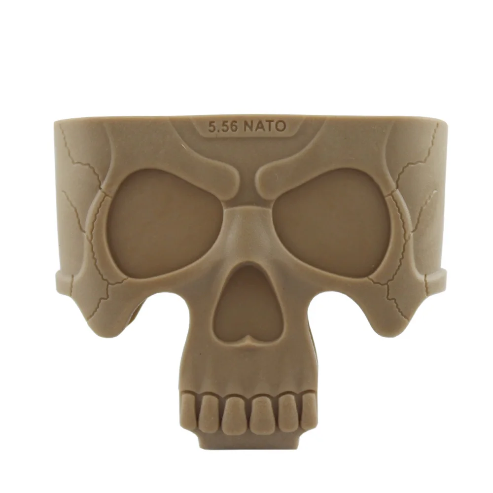 VULPO-jaula de goma NATO Skull 5,56, accesorios para Paintball de caza, soporte de asistencia para revistas, Mag rápido para M4/m16, 10 unidades por lote - imagen 5