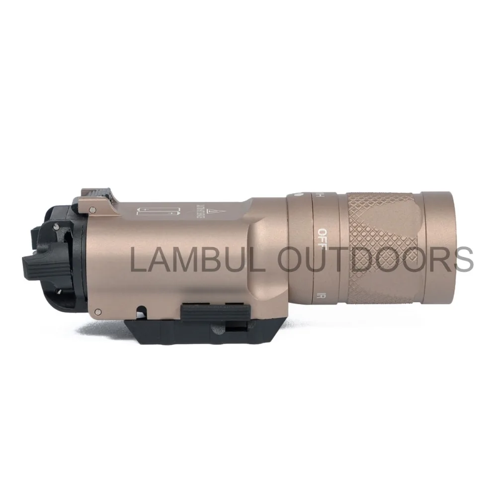 Luz infrarroja para arma de caza, linterna táctica de visión nocturna, serie X300, X300V, IR, glock 17, 18c - imagen 4