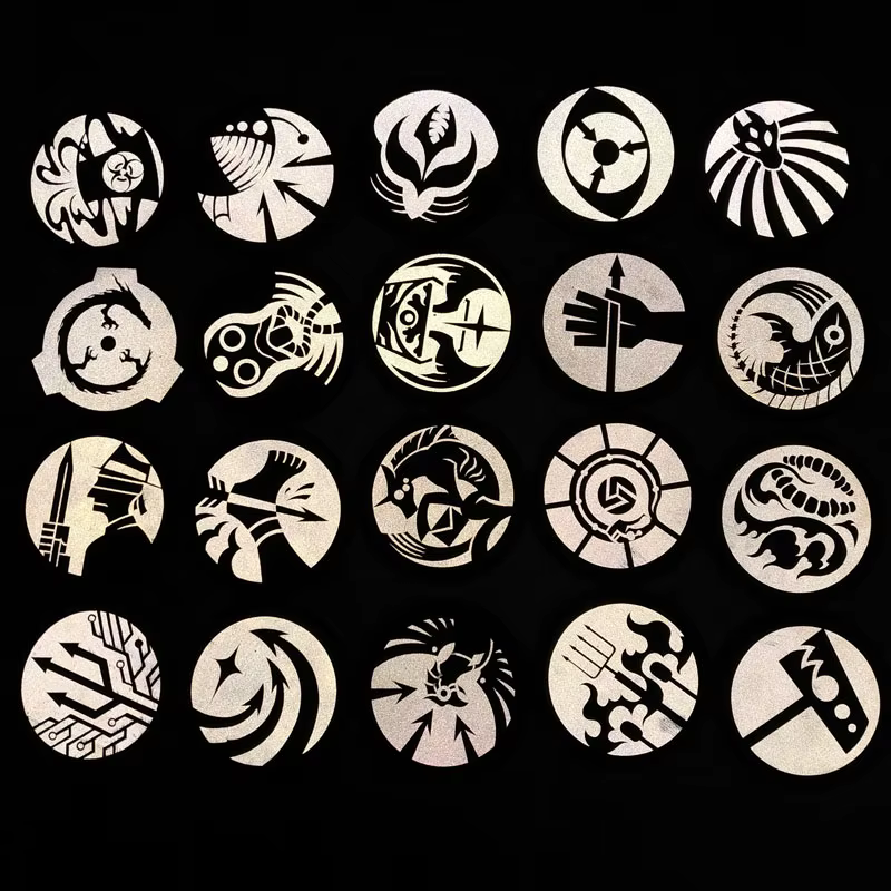 SCP-parches reflectantes para bolsa de ropa, accesorio con logotipo de equipo de trabajo móvil, zorro de nueve colas, color rojo, mano derecha, Mole - imagen 3