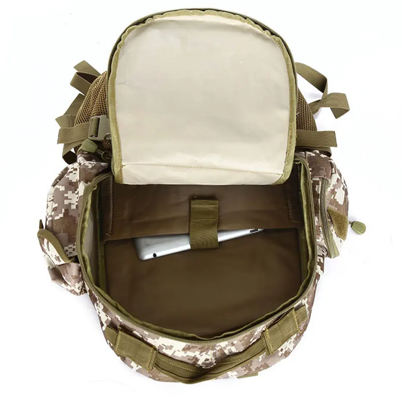 Mochila táctica de 45l para hombre, bolsa de Camping, senderismo, viajes, deportes, escalada, Molle, caza, al aire libre, Montañismo - imagen 5