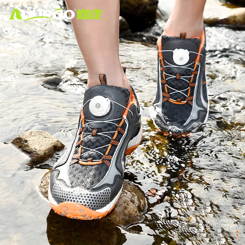 Auupgo-zapatos de senderismo para hombre y mujer, Zapatillas de malla transpirable, de secado rápido, para exteriores, 2020 - imagen 4