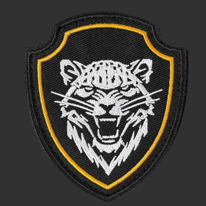 Parche de leopardo bordado, insignia de moral táctica, brazalete con gancho y bucle, mochila, ropa, accesorios decorativos, pegatinas - imagen 2