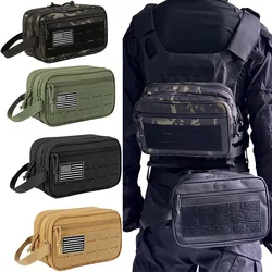 Neceser táctico hombre – kit higiene militar EDC con bolsillos MOLLE
