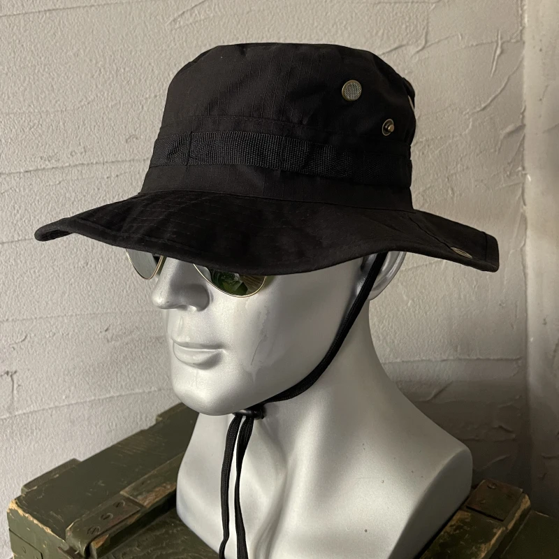 Gorra Benny para hombre, sombrero de pescador táctico de verano con borde redondo para montañismo al aire libre, pesca - imagen 4