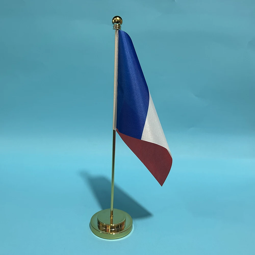 BANDERA SKY, bandera de escritorio de oficina, bandera de Francia, 14x21cm, bandera nacional francesa, adornos de escritorio, banderas, decoración, pancarta - imagen 3