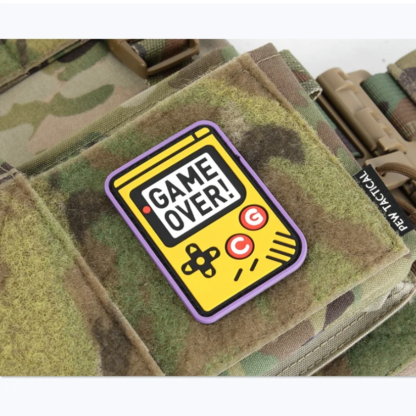 Parche de PVC 3D, insignias tácticas de juego sin suerte para mochila, ropa, decoración DIY - imagen 4