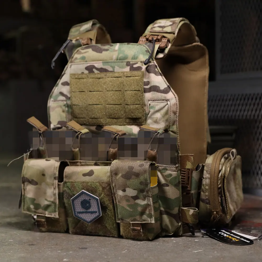 Emersongear para MF Style Quad 5,56, bolsa para revistas con tarjetero Compatible, bolsa Mag, chaleco táctico para el pecho Airsoft, accesorios EM7367 - imagen 3