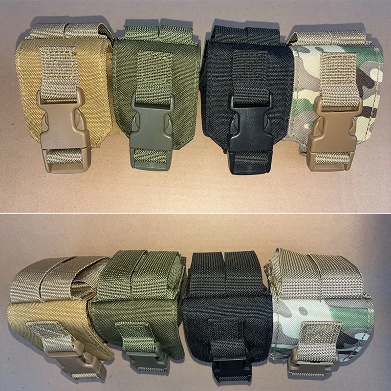 Bolsa de nailon 1000d para granada, bolsa Molle de un solo frag para granada, bolsas de herramientas EDC de liberación rápida para tiro de caza - imagen 2