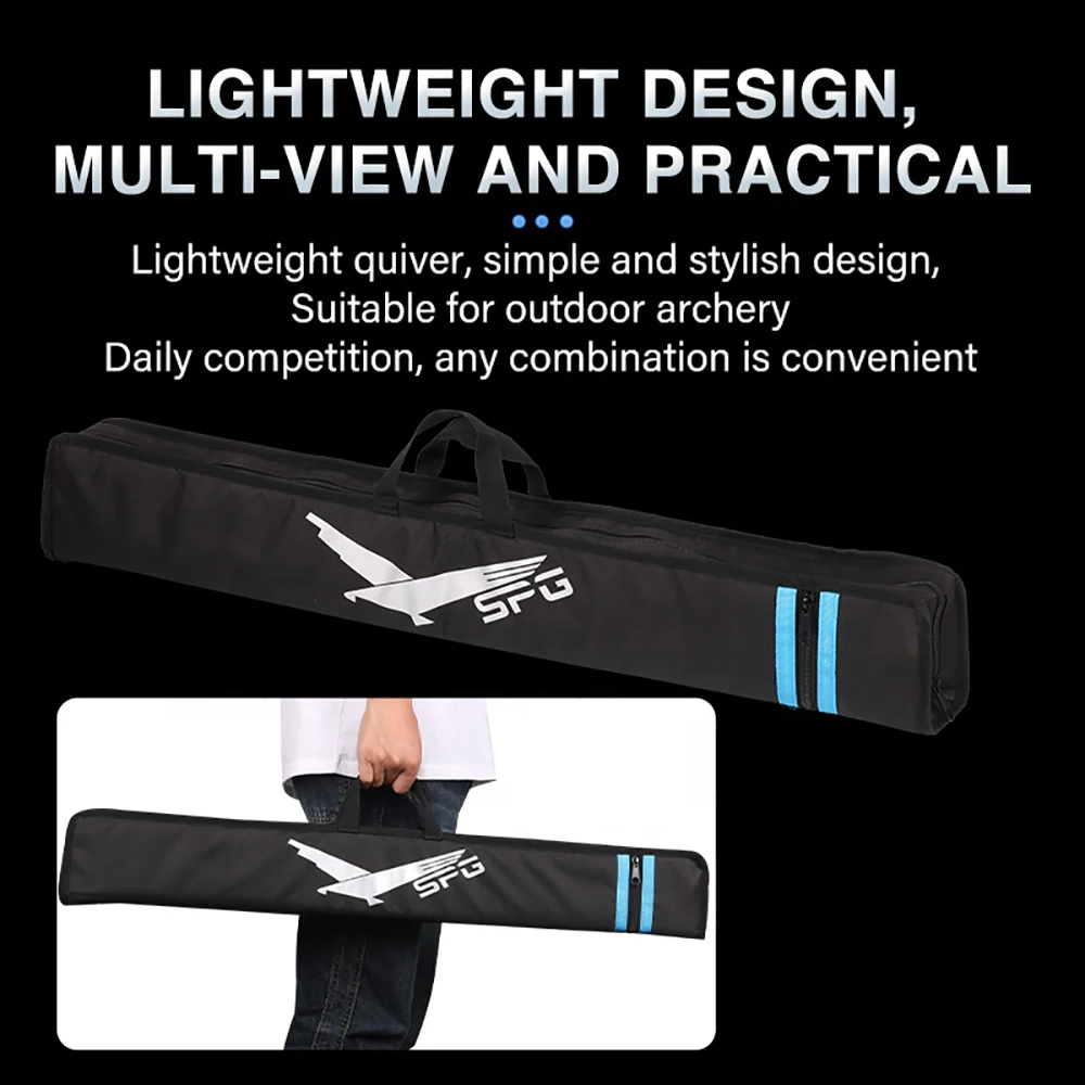 Carcaj de flecha de tiro con arco de 83x11cm, arco largo recurvo, soporte de cintura ajustable, bolso portátil, almacenamiento de estilo para flechas de caza - imagen 4