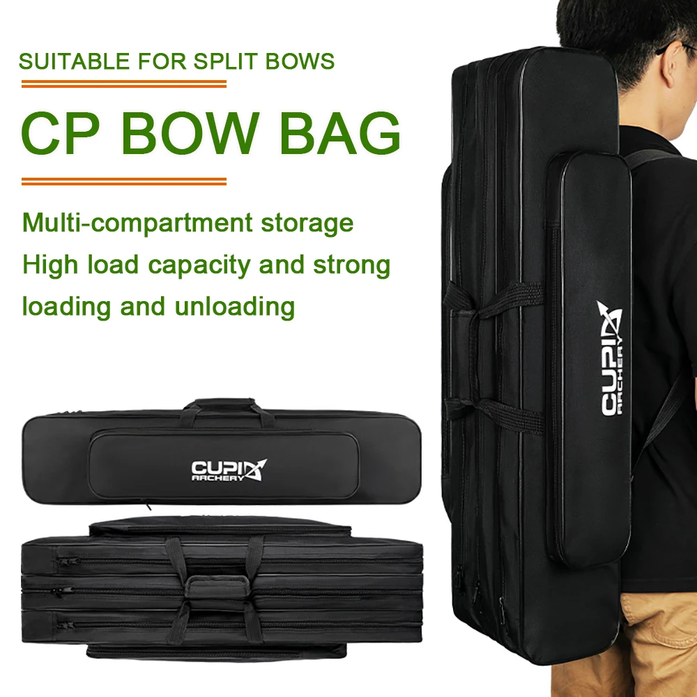 Estuche para arco CP de tela Oxford gruesa de 85cm, bolsa de almacenamiento multifuncional de gran capacidad para caza y tiro, estuche para arco dividido - imagen 5