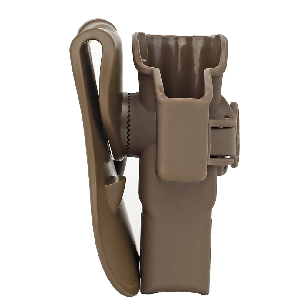 Funda de pistola de mano derecha para TOKYO MARUI KJW GLOCKS, ajustable a 360 grados, funda de PE para pistola de caza táctica, se adapta a cinturón Molle Stystem - imagen 5