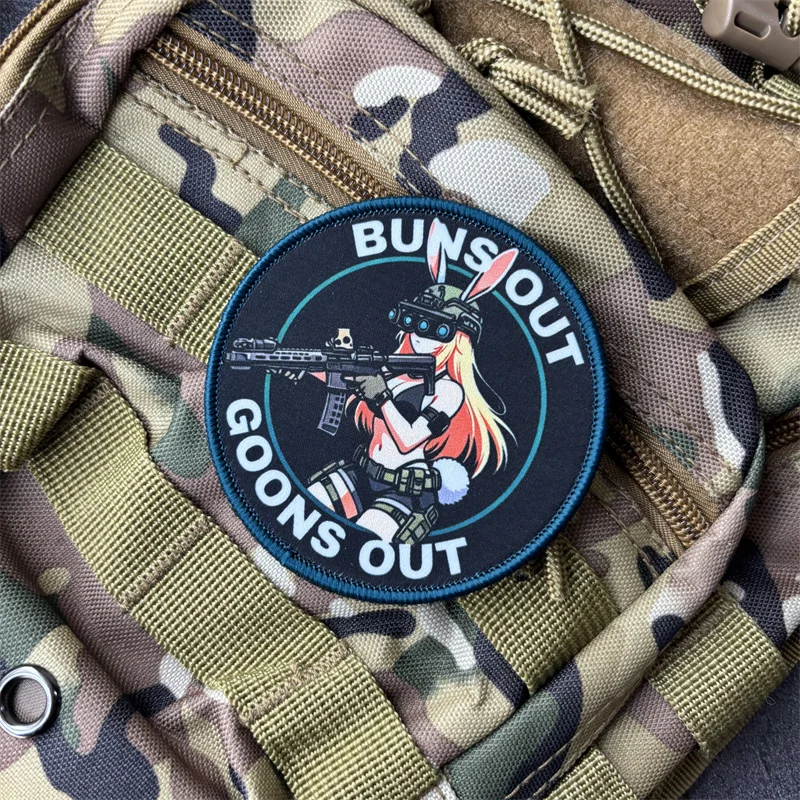 Parche táctico moral militar Buns Goons con gancho y bucle mujer - imagen 5