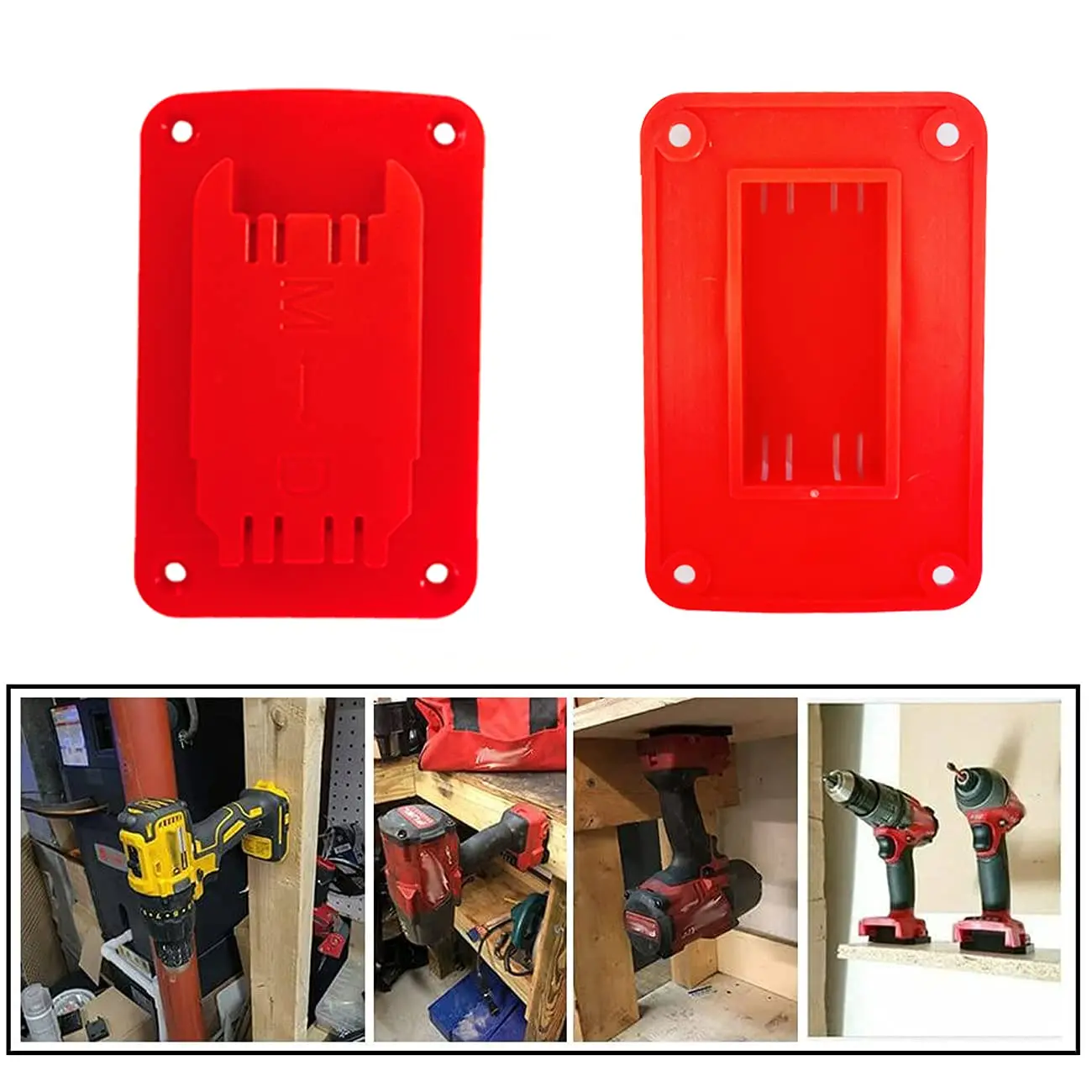 Soporte de herramientas para taladros Dewalt y Milwaukee en pared - imagen 2