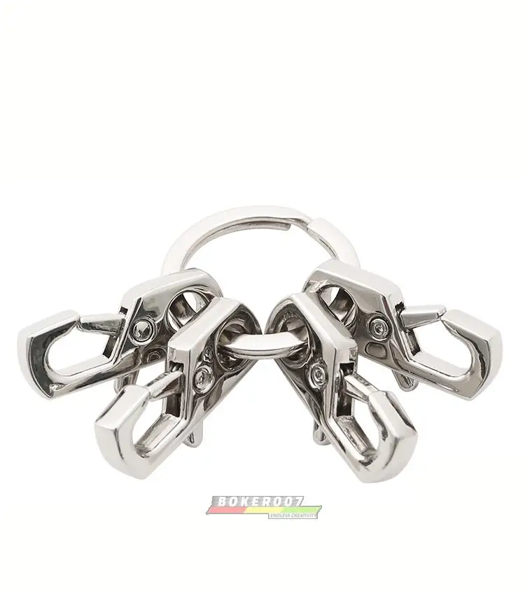 Hebilla de gancho de aleación de Zinc de 5 piezas, hebilla cuadrada de suspensión para mochila al aire libre, hebilla de Montañismo S, 8 figuras - imagen 5