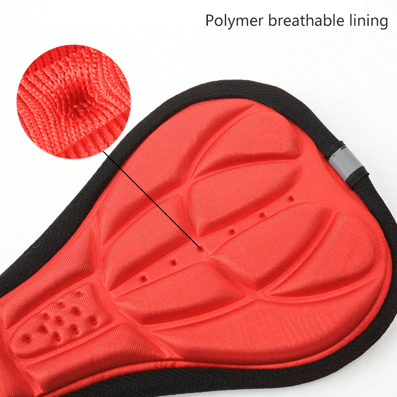 3d para bicicleta de montaña, funda gruesa, transpirable, súper suave, cojín para asiento de bicicleta, esponja de silicona, Gel, accesorios para bicicleta - imagen 3