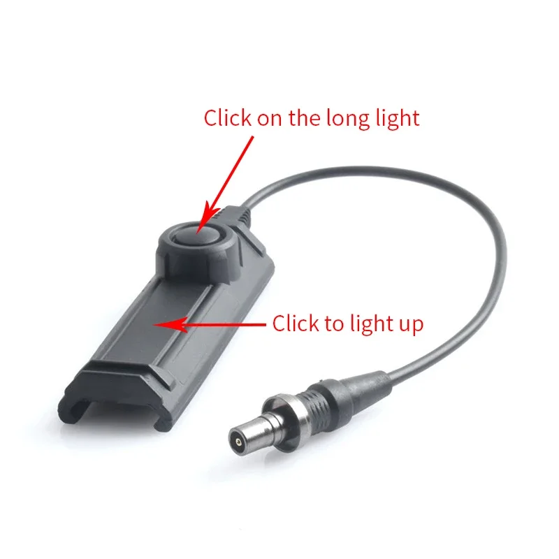 Interruptor de presión remota de doble función para linterna Wadsn M300M600, enchufe SF de grúa táctica, ajuste de accesorios de caza para 20mmRail - imagen 5