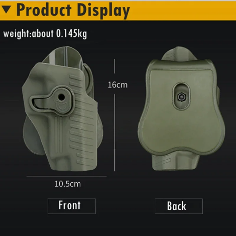 Pistolera táctica de tiro rápido para caza, pistoleras de cintura para SIG SAUER P220, P225, P226, P228, P229, Norinco NP22 - imagen 3