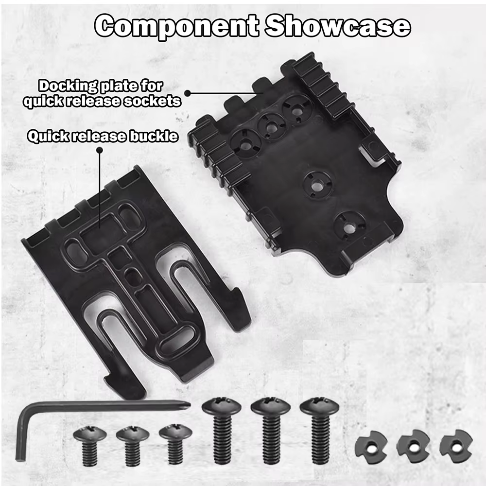 QLS Funda de pistola táctica bloqueo rápido adaptador bucle - imagen 5