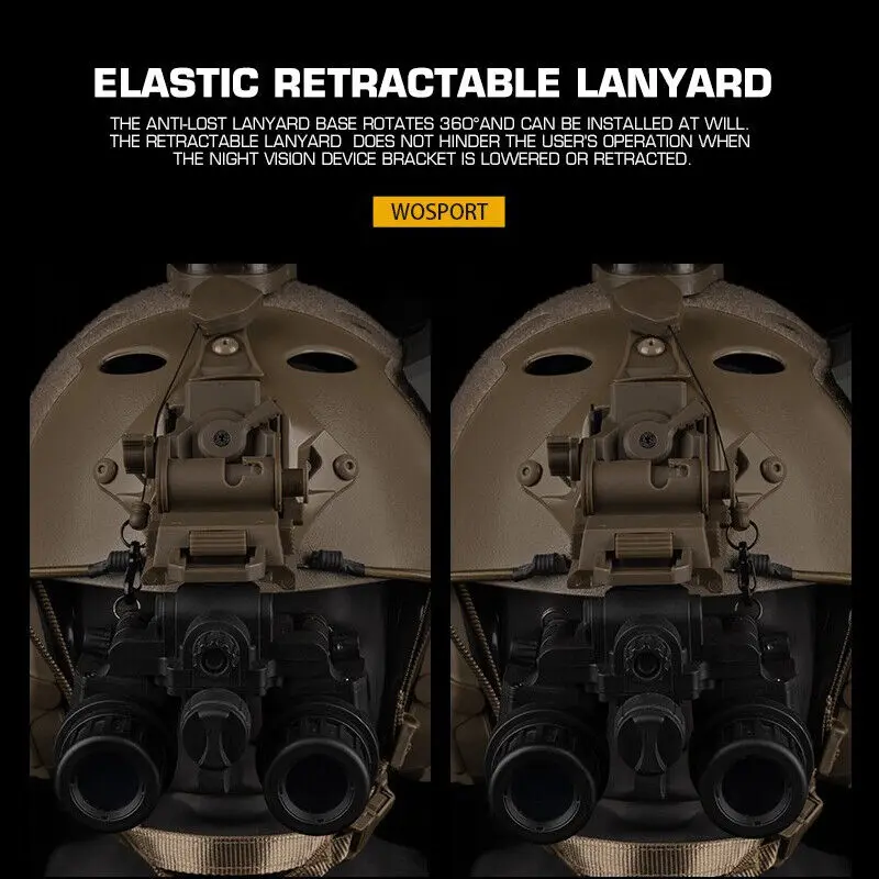 WOSPORT VAS NVG Base Cordón Dispositivo de visión nocturna Base Cuerda antipérdida - imagen 5