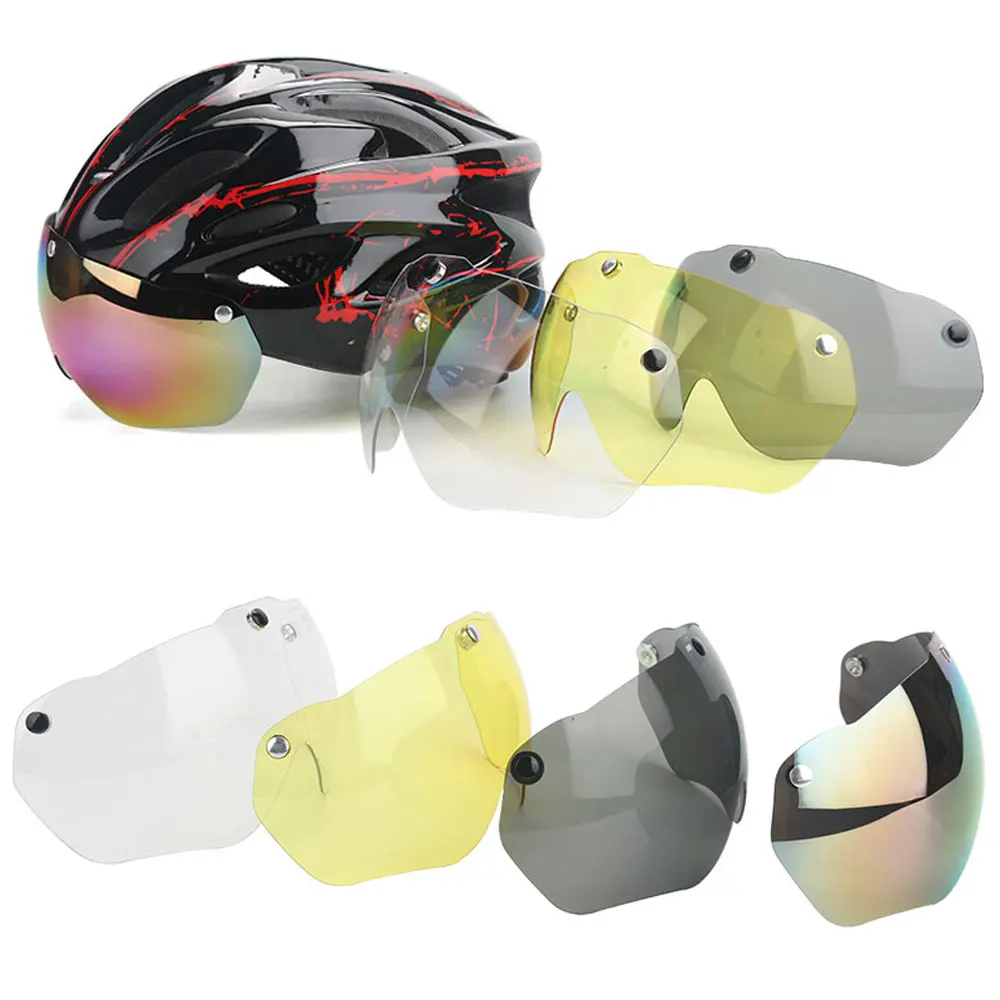 Gafas para casco de ciclismo, lentes magnéticas desmontables, accesorio para casco de montar, sombrilla a prueba de viento ATA22 - imagen 2