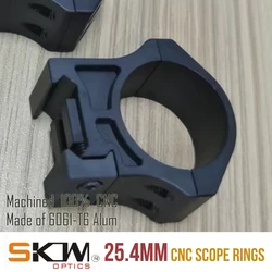 SKWGEAR anillos Picatinny 25,4mm alcance medio CNC resistente