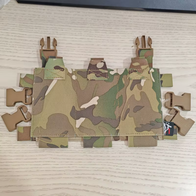 LV119 FCPC chaleco táctico frontal elástico triple bolsillos cargador