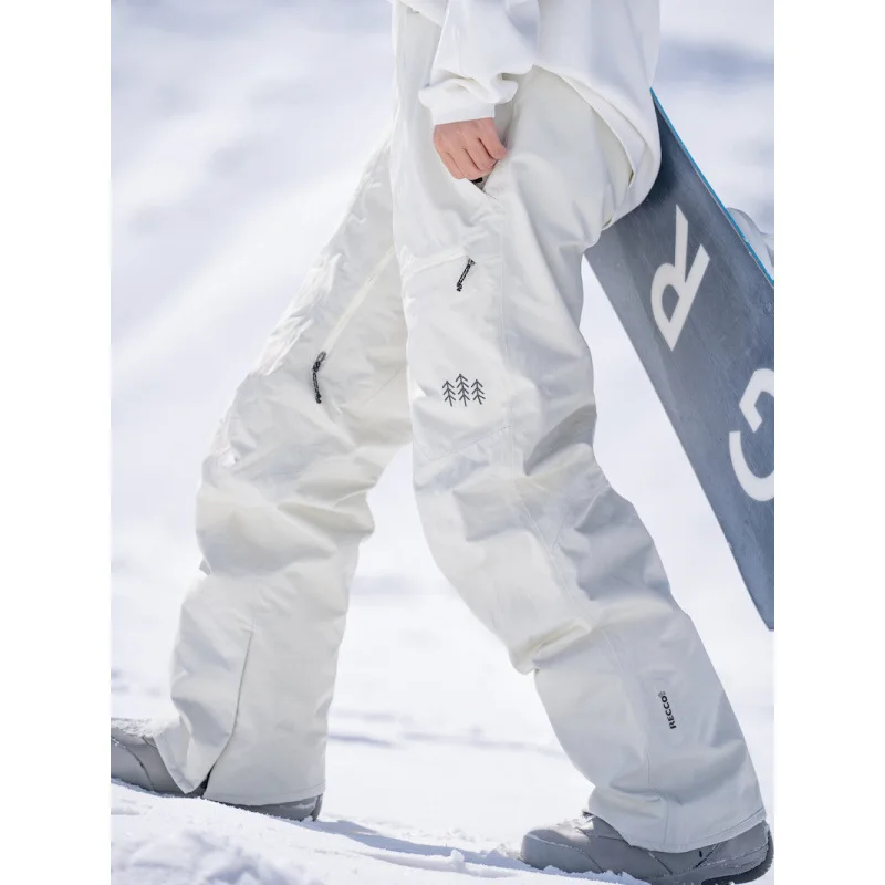 Pantalones de snowboard Pantalones de esquí a prueba de viento de 3 litros con forro de algodón para el calor del invierno - imagen 2