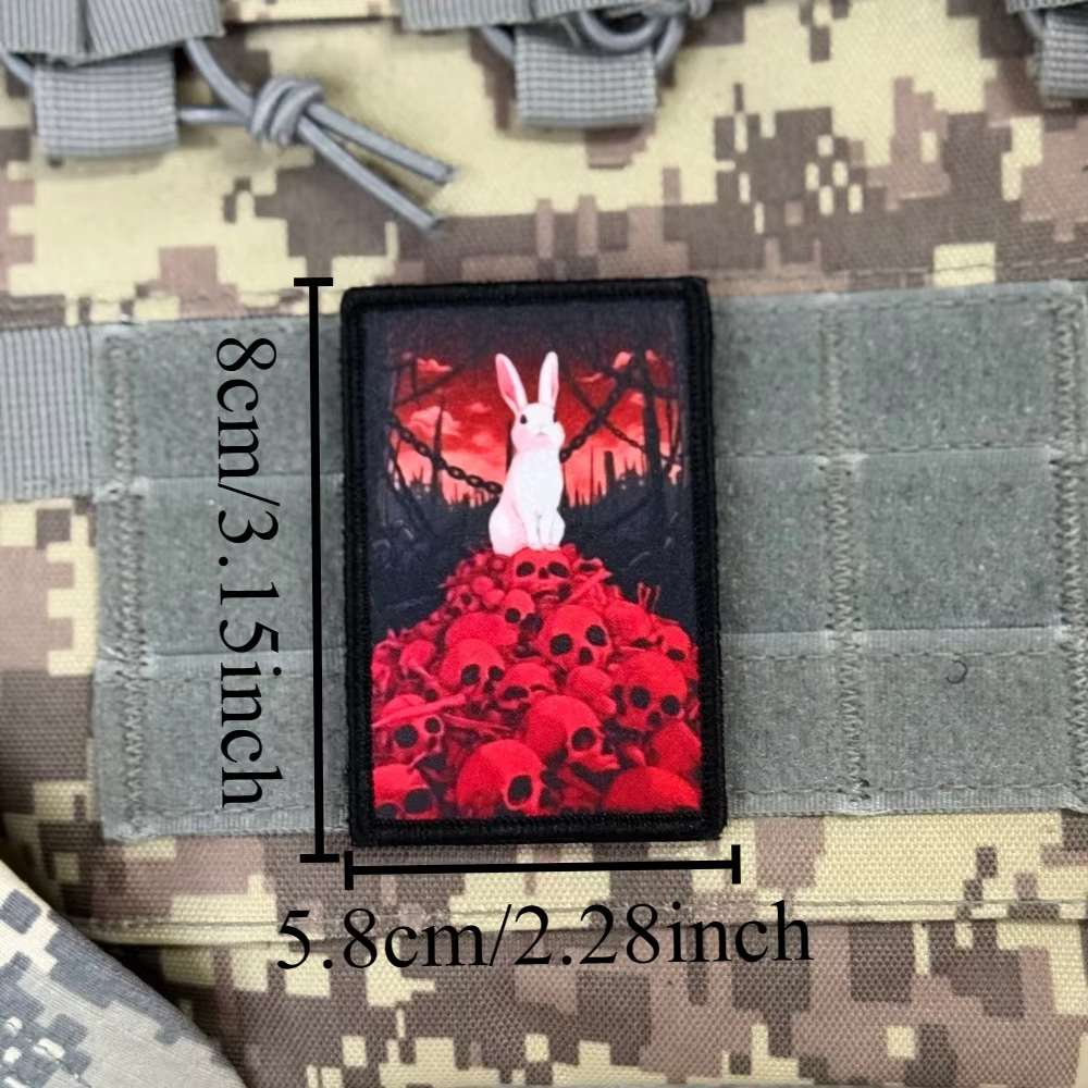 Parches tácticos de animales con gancho para ropa militar decoración - imagen 3