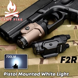 Pistola táctica de Airsoft F2R montada en luz blanca TLR-1 linterna TLR-7 Metal 700 lúmenes Fit MIL-STD 1913 Rail Glock Scout soplete