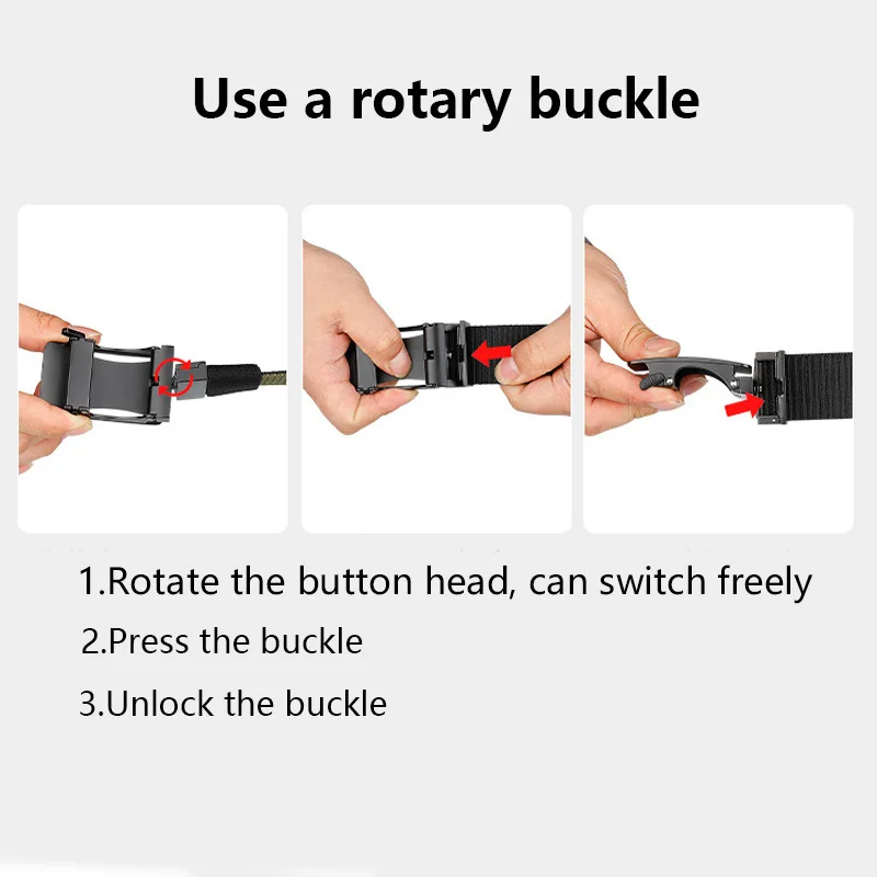 Cinturón tejido de nailon con hebilla giratoria para hombre, cinturón informal que combina con todo, hebilla de aleación, cinturón de lona de dos tonos, nuevo estilo - imagen 4