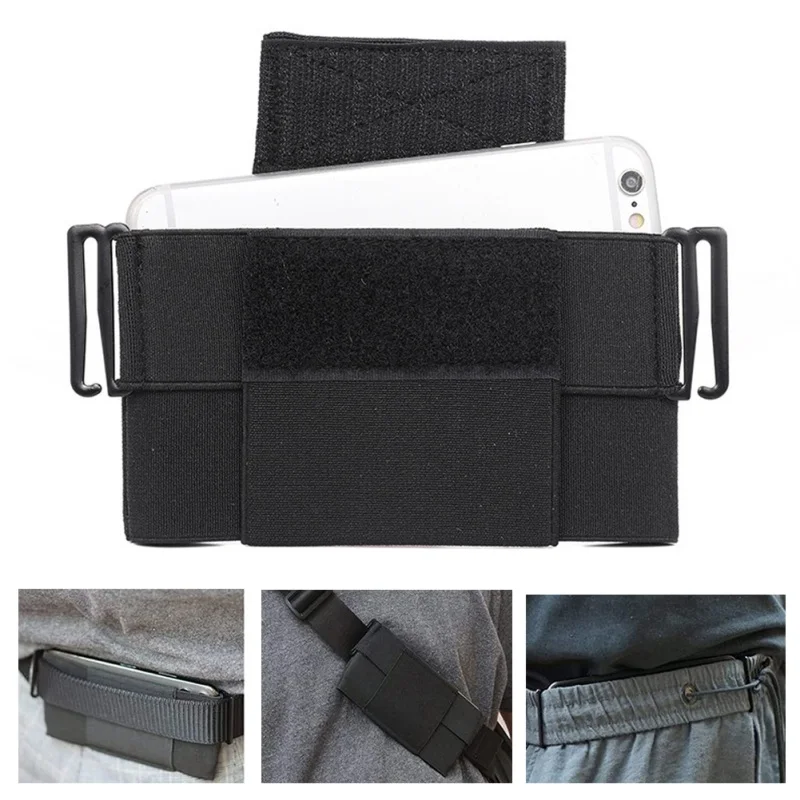 Cartera Invisible minimalista para hombre y mujer, bolso de cintura duradero portátil, minibolsa oculta para tarjeta de llave, teléfono, caza, deportes al aire libre - imagen 2