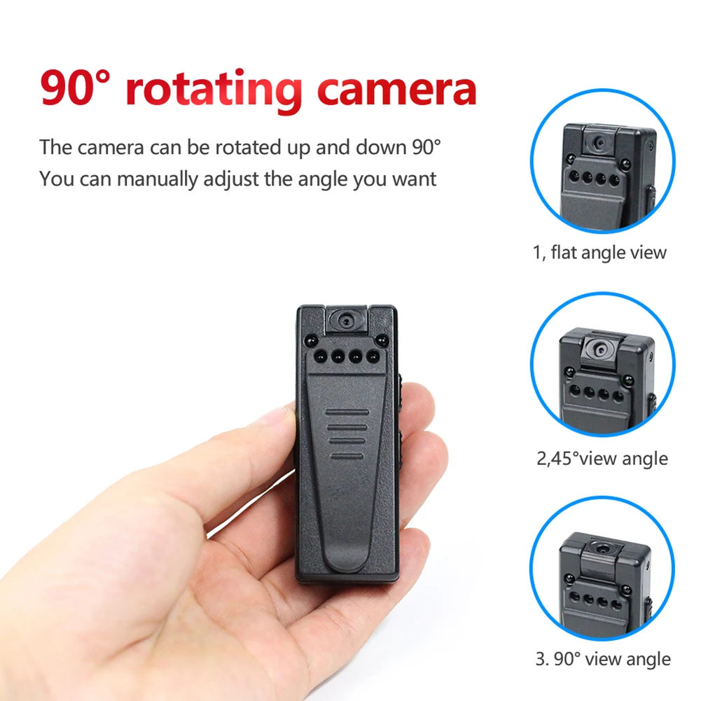 Z8-Cámara de grabación de cuerpo pequeño, videocámara HD 1080P con Clip, para deportes al aire libre, fotografía, DV, compatible con tarjeta TF de 32GB - imagen 5
